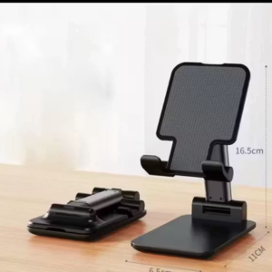 Heavy Duty Foldable Mobile Stand Holder – Multifunction Tabletop Stand (Black)