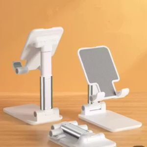 Heavy Duty Foldable Mobile Stand Holder – 180° Adjustable (Black)