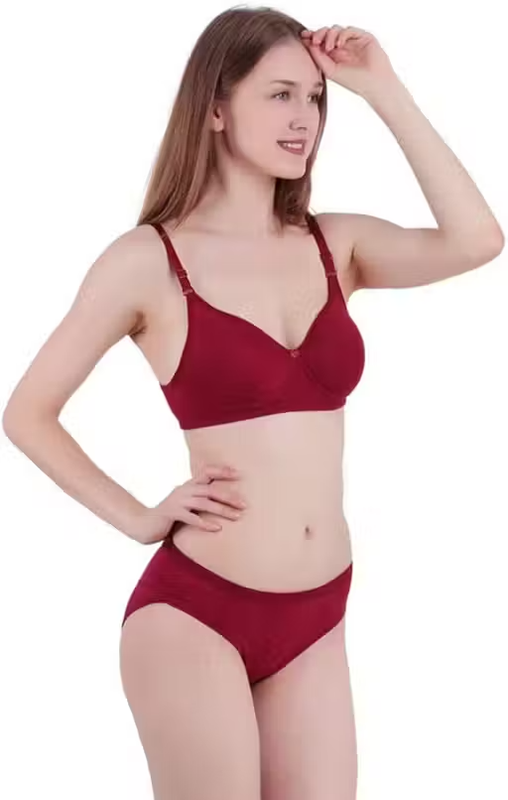 Solid Fancy Women Bra Panty Sets – Lingerie Set (Pack of 4) - Image 2