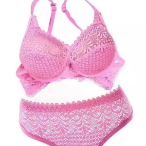 Women Fancy Stylish Lace Net Lingerie Set – Bra & Panty (Pack of 1)