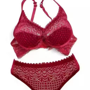 Women Fancy Stylish Lace Lingerie Set – Bra & Panty (Pack of 1)