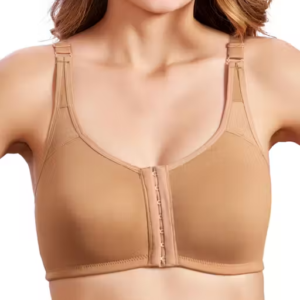 Women Cotton Lycra Full Coverage Front Open Non-Padded Non-Wired Bra