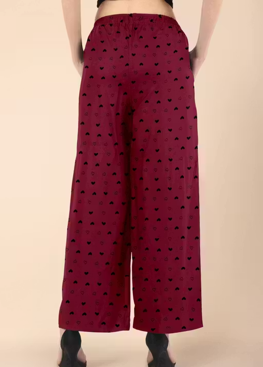 Women’s Cotton Heart Printed Pyjama Set – Pack of 2 - Image 3