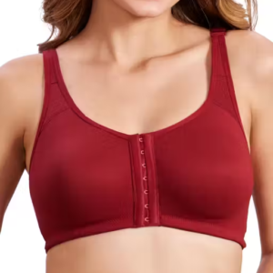 Women Cotton Lycra Full Coverage Front Open Non-Padded Non-Wired Bra