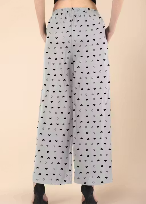 Women’s Cotton Heart Printed Pyjama Set – Pack of 2 - Image 4