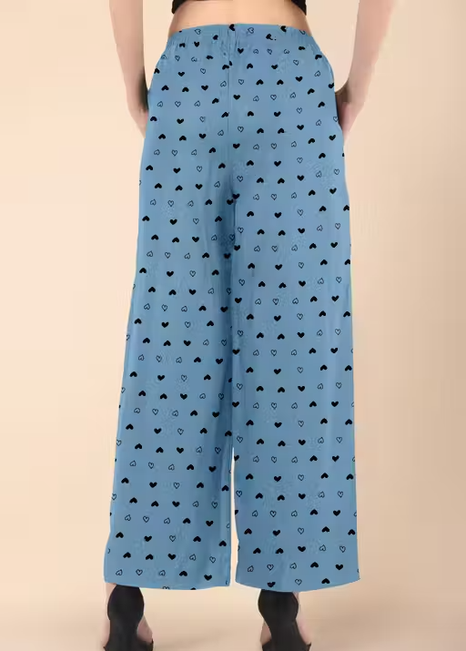 Women’s Cotton Heart Printed Pyjama Set – Pack of 2 - Image 4
