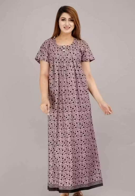 Women’s Cotton Printed Nighty Combo – Pack of 2 - Image 4