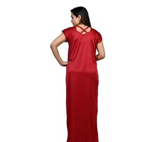 Siya Attractive Women Satin Nightdresses – Pack of 2 - Image 3