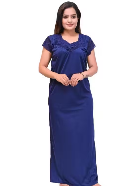 Siya Attractive Women Satin Nightdresses – Pack of 2 - Image 4