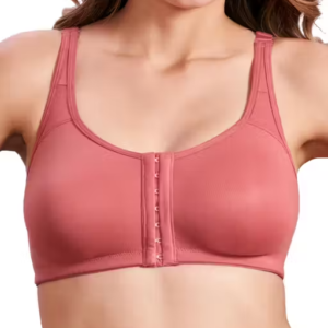 Women Cotton Lycra Full Coverage Seamless Front Open Padded Non-Wired Bra