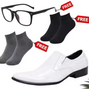 Aadab Trendy Formal Shoes Combo for Men – With Free Sunglasses & Socks