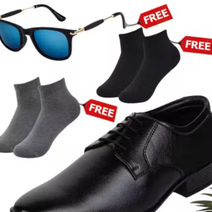 Latest Trendy Formal Shoes Combo for Men – With Free Sunglasses & Socks