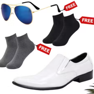 Attractive Formal Shoes Combo for Men – With Free Sunglasses & Socks