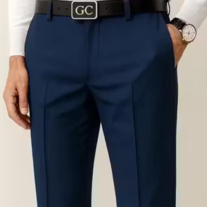 Men's Slim Fit Formal Navy Blue Trouser
