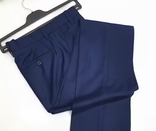 Men's Slim Fit Formal Navy Blue Trouser - Image 2