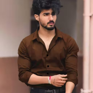 Men’s Brown Shirt with Pocket