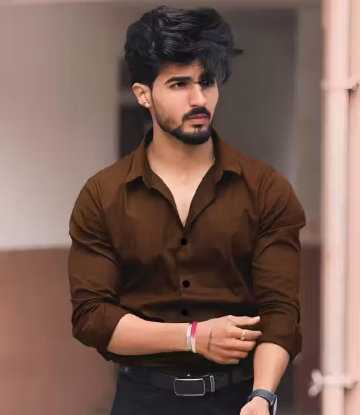 Men’s Brown Shirt with Pocket
