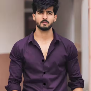 Men’s Purple Shirt with Pocket