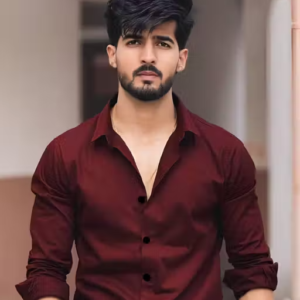 Men’s Maroon Shirt with Pocket