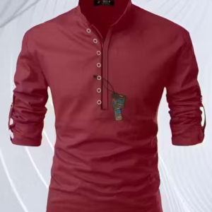 Men’s Stylish Kurta Shirt – Solid Formal Kurta for Men