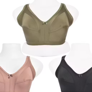 Full Coverage Non-Padded Non-Wired Seamed Cup Bra (Pack of 3)