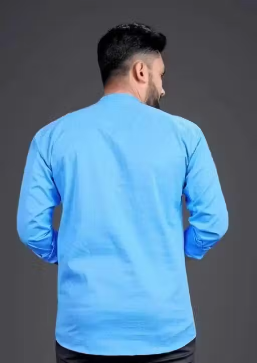 Men’s Stylish Kurta Shirt – Trendy Solid Kurta for Men - Image 2