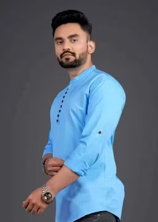 Men’s Stylish Kurta Shirt – Trendy Solid Kurta for Men - Image 3