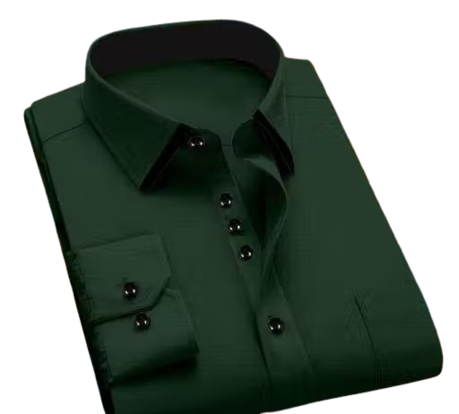 Stylish Men’s Solid Dark Green Smart Fit Shirt – Formal, Casual & Party Look