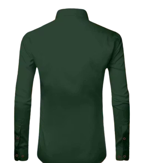 Stylish Men’s Solid Dark Green Smart Fit Shirt – Formal, Casual & Party Look - Image 3