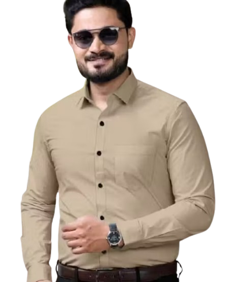 Stylish Regular Fit Cotton Blend Shirt for Men