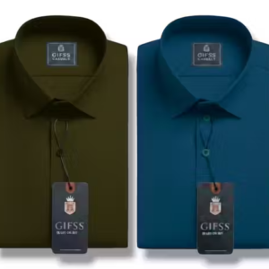Plus Size Full Sleeve Solid Shirts Combo for Men