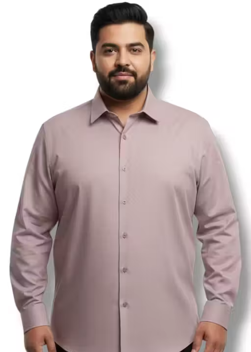 Plus Size Full Sleeve Solid Shirts Combo for Men - Image 2