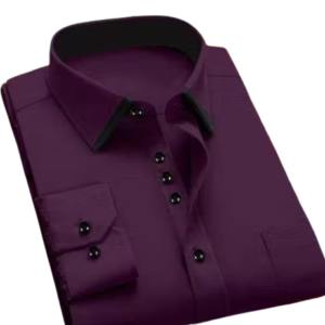 Men’s Full-Sleeve Purple Casual Shirt