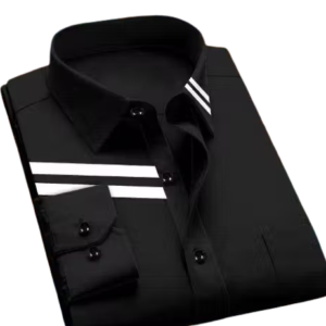 Men’s Full-Sleeve Black Casual Shirt