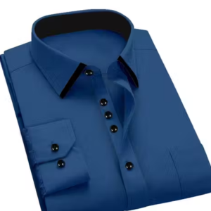Men’s Full-Sleeve Royal Blue Casual Shirt