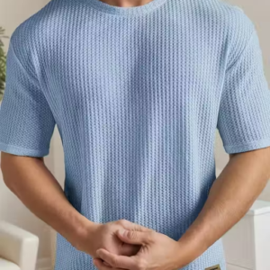 Men Cotton Striped Half Sleeve T-Shirt