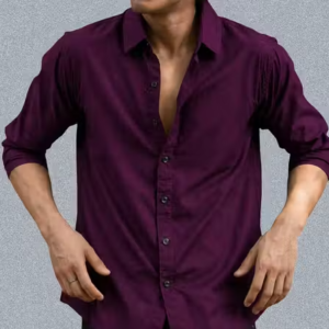 HANI CLOTHING Stylish Formal Shirt For Men - Wine