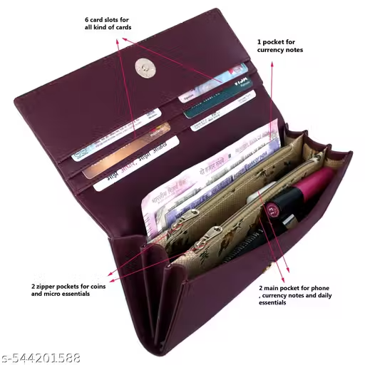 Trendy Women's Wallet Hand Purse Clutch - Image 4
