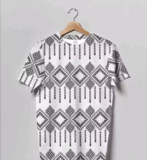 Men Digital Printed Polyester Half Sleeve T-Shirt