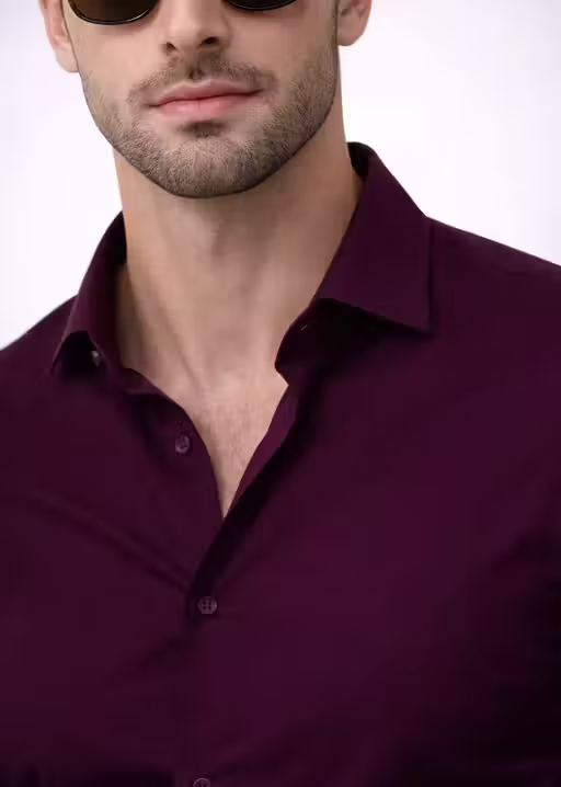 Trendy Solid Plain Shirt for Men - Image 4