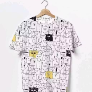 Men Digital Printed Polyester Half Sleeve T-Shirt