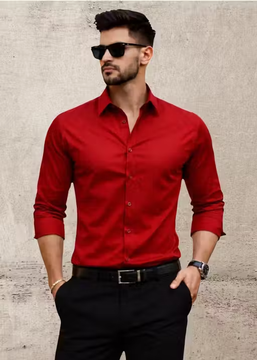 Trendy Solid Plain Shirt for Men