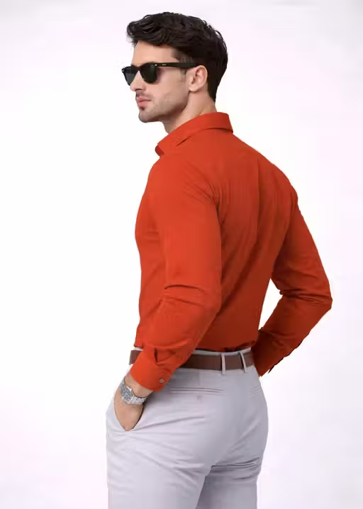 Trendy Solid Plain Shirt for Men - Image 2