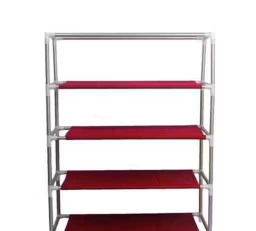 Shoe Rack with Cover Multi Utility Storage Cabinet 4 Layer - Image 4