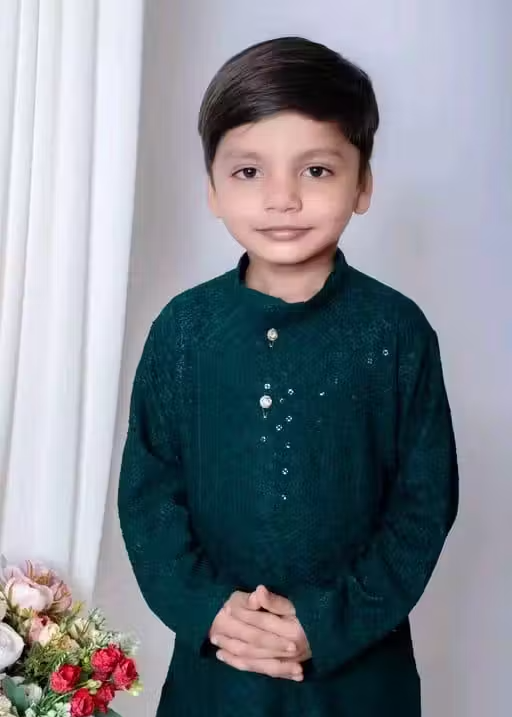 Sequence Kurta Pyjama Boys Festive & Party Dress (Mehendi) - Image 4