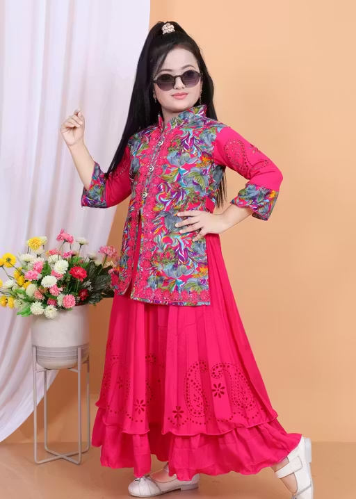 Party Wear Nayra Style Dress for Girls - Image 4
