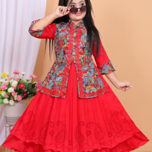 Party Wear Nayra Style Dress for Girls