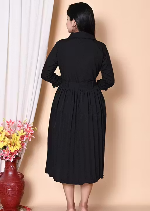 Western Dress for Women | A-Line Midi Dress - Image 3
