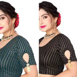 Pack of 2 Party Wear Printed Blouse for Women