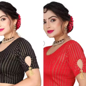 Pack of 2 Party Wear Printed Blouse for Women